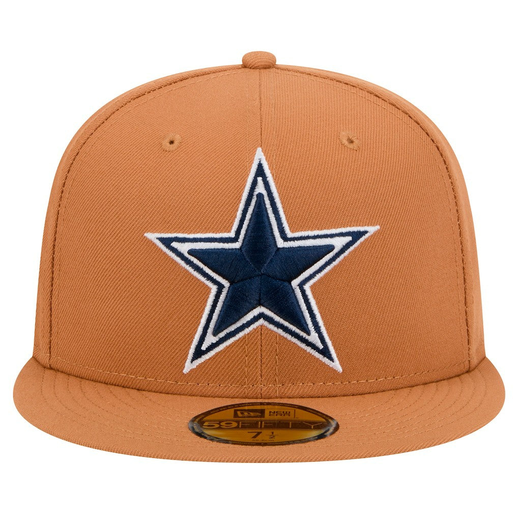 Dallas Cowboys New Era Color Pack Side Patch 59FIFTY Fitted Hat - Brown Hats