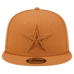 Dallas Cowboys New Era Tonal Color Pack 9FIFTY Snapback Hat - Brown Hats