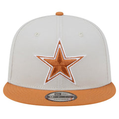 Dallas Cowboys New Era Two-Tone Color Pack 9FIFTY Snapback Hat - Stone/Brown Hats