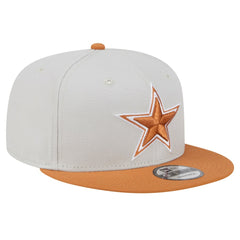 Dallas Cowboys New Era Two-Tone Color Pack 9FIFTY Snapback Hat - Stone/Brown Hats