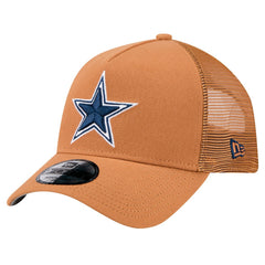 Dallas Cowboys New Era Color Pack Side Patch A-Frame 9FORTY Adjustable Hat - Brown Hats