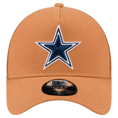Dallas Cowboys New Era Color Pack Side Patch A-Frame 9FORTY Adjustable Hat - Brown Hats