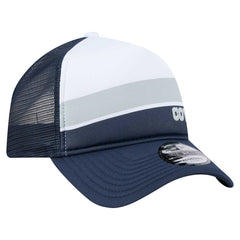 Dallas Cowboys New Era Youth Sport Night Color Block 9FORTY A-Frame Trucker Adjustable Hat - White/Navy Hats