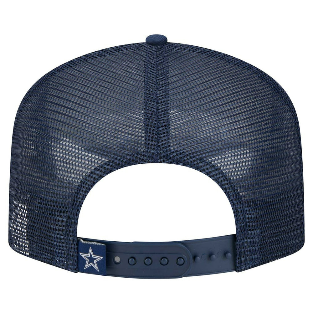 Dallas Cowboys New Era Youth Distressed 9FIFTY A-Frame Snapback Hat - White/Navy Hats