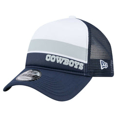 Dallas Cowboys New Era Preschool Sport Night Color Block 9FORTY A-Frame Trucker Adjustable Hat - White/Navy Hats
