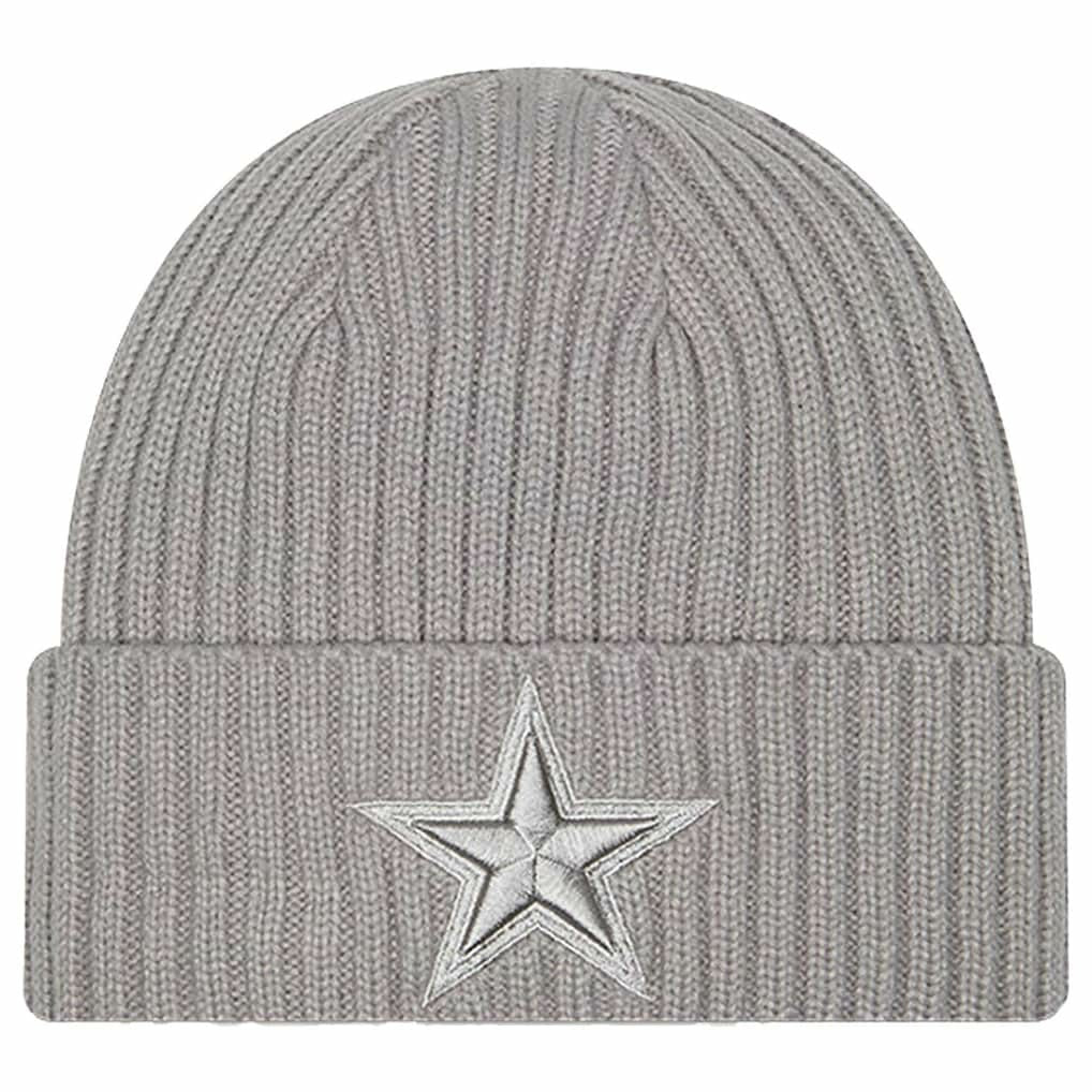 Dallas Cowboys New Era Youth Tonal Color Pack Cuffed Knit Hat - Gray Hats