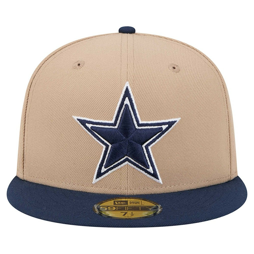 Dallas Cowboys New Era 59FIFTY Fitted Hat - Tan Hats