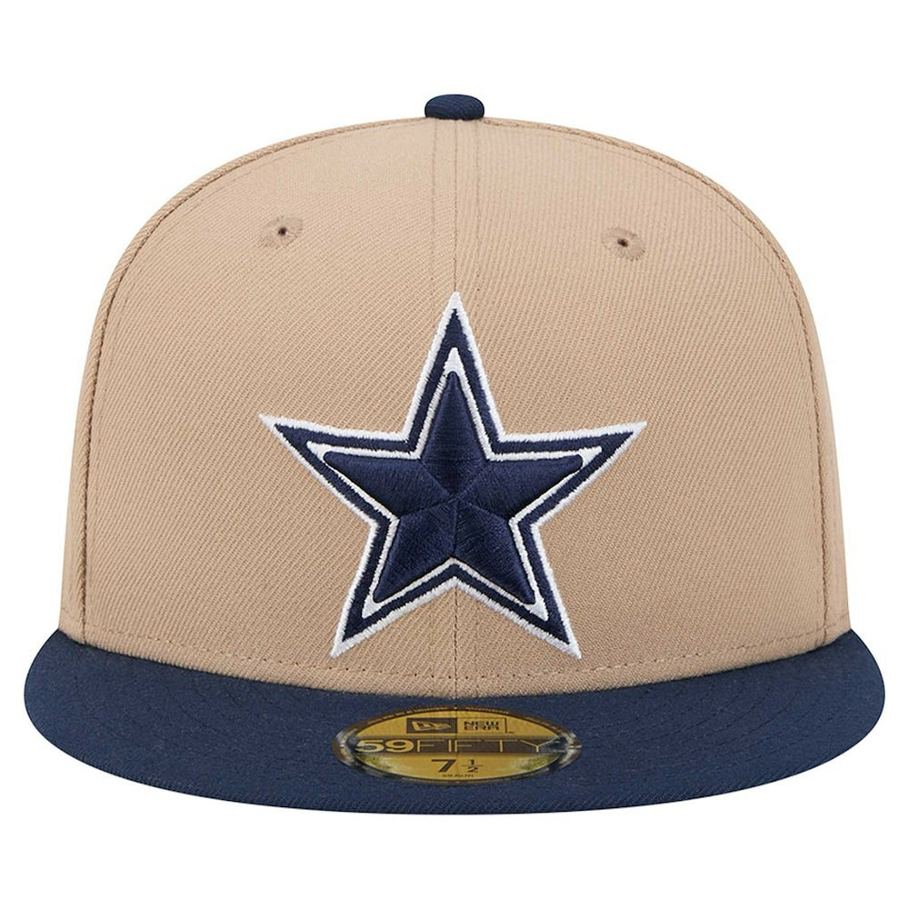 Dallas Cowboys New Era 59FIFTY Fitted Hat - Tan Hats