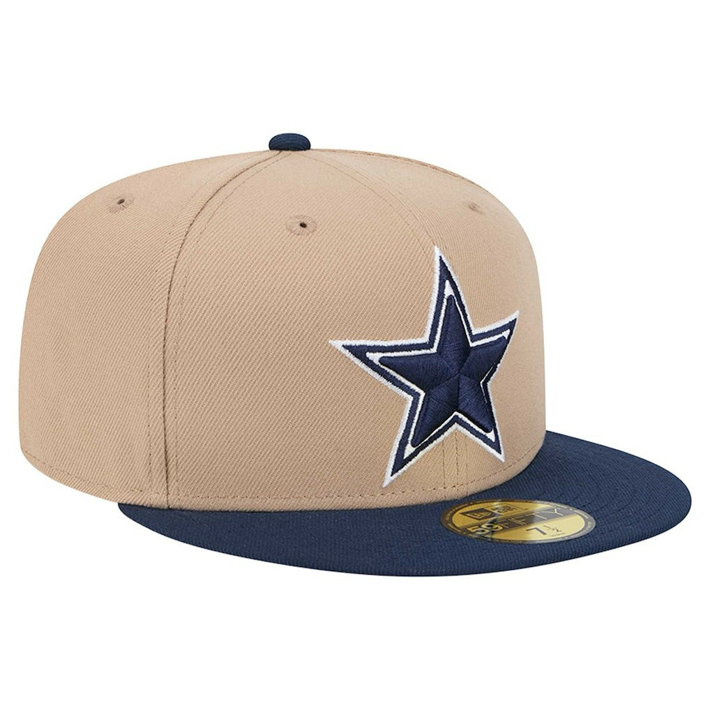 Dallas Cowboys New Era 59FIFTY Fitted Hat - Tan Hats