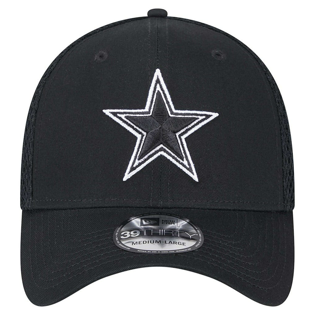 Dallas Cowboys New Era Main B-Dub Neo 39THIRTY Flex Hat - Black Hats