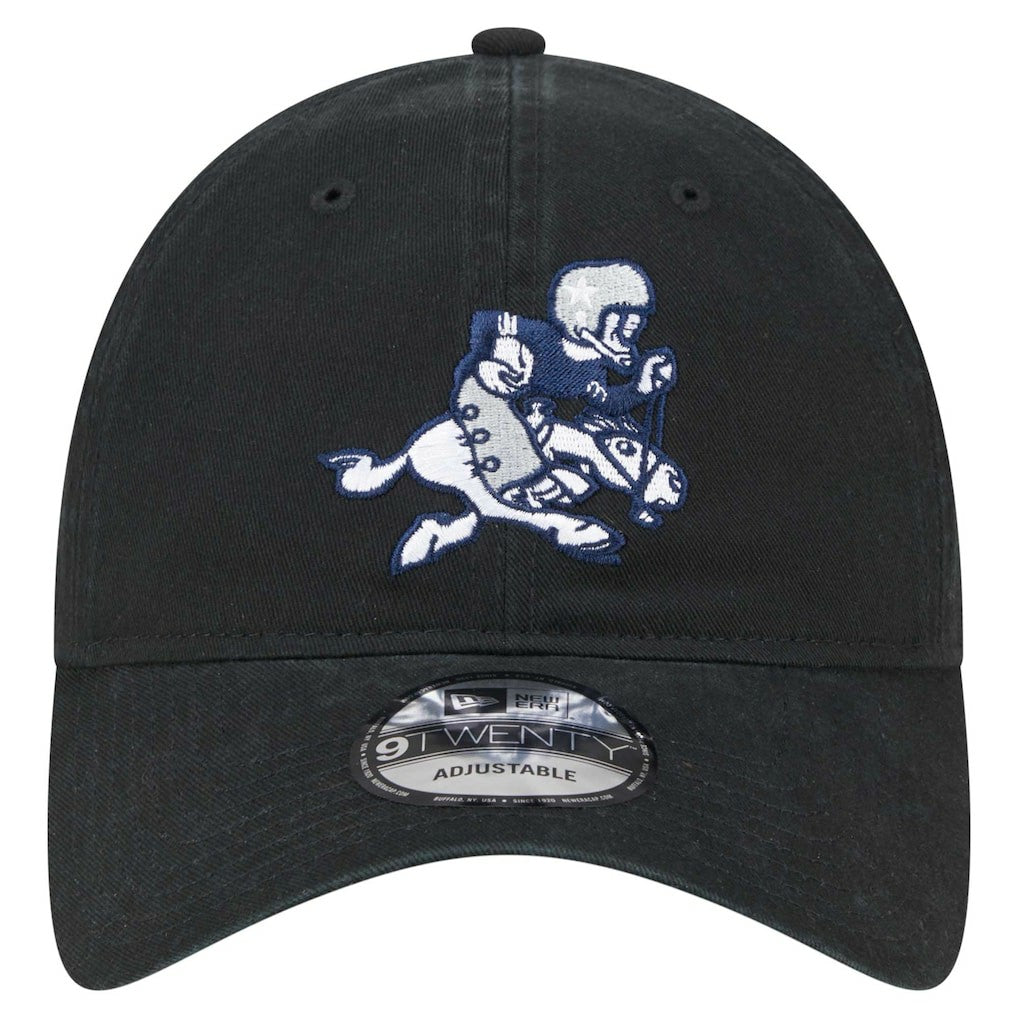 Dallas Cowboys New Era Main 9TWENTY Adjustable Hat - Black Hats