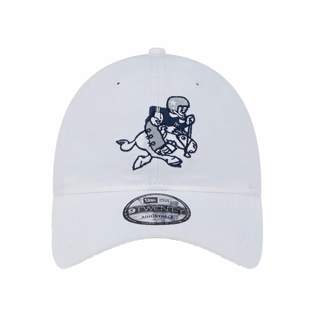 Dallas Cowboys New Era Retro Main 9TWENTY Adjustable Hat - White Hats