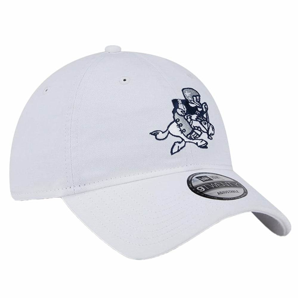 Dallas Cowboys New Era Retro Main 9TWENTY Adjustable Hat - White Hats