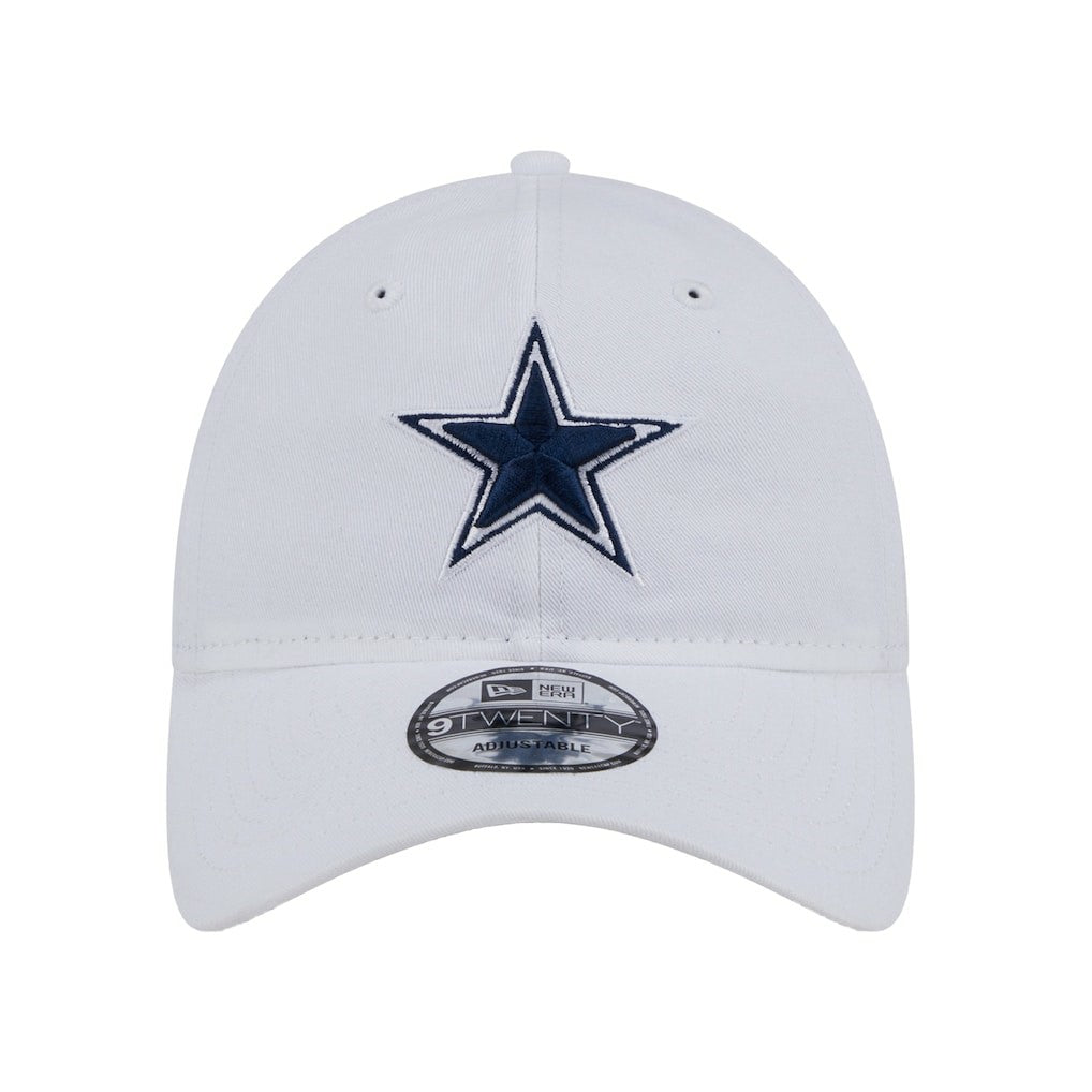 Dallas Cowboys New Era Main 9TWENTY Adjustable Hat - White Hats