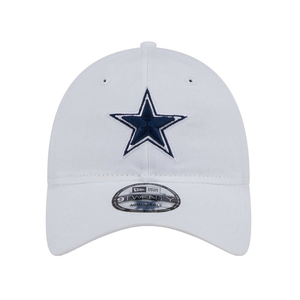 Dallas Cowboys New Era Main 9TWENTY Adjustable Hat - White Hats