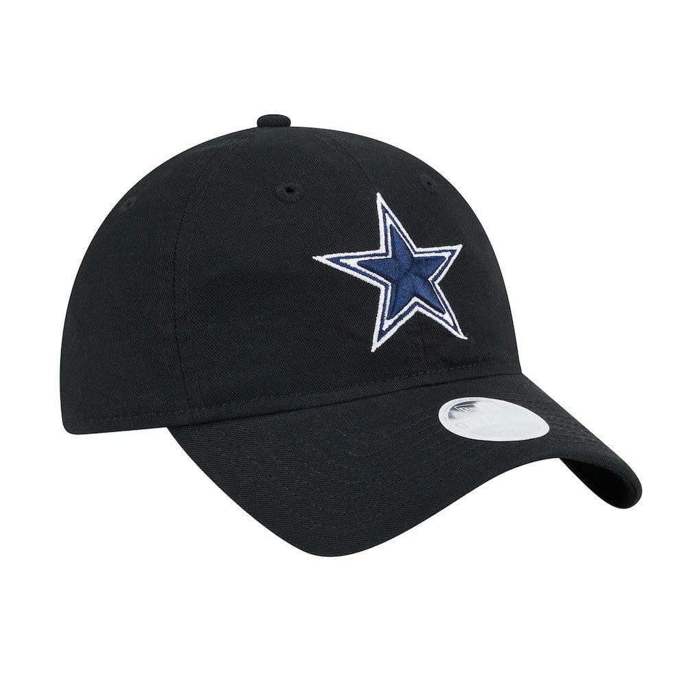 Dallas Cowboys New Era Women's Main 9TWENTY Adjustable Hat - Black Hats