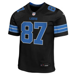 Sam LaPorta Detroit Lions Youth Game Jersey - Black Jerseys