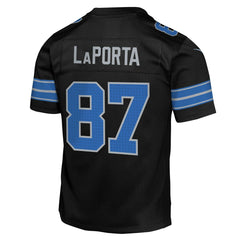 Sam LaPorta Detroit Lions Youth Game Jersey - Black Jerseys