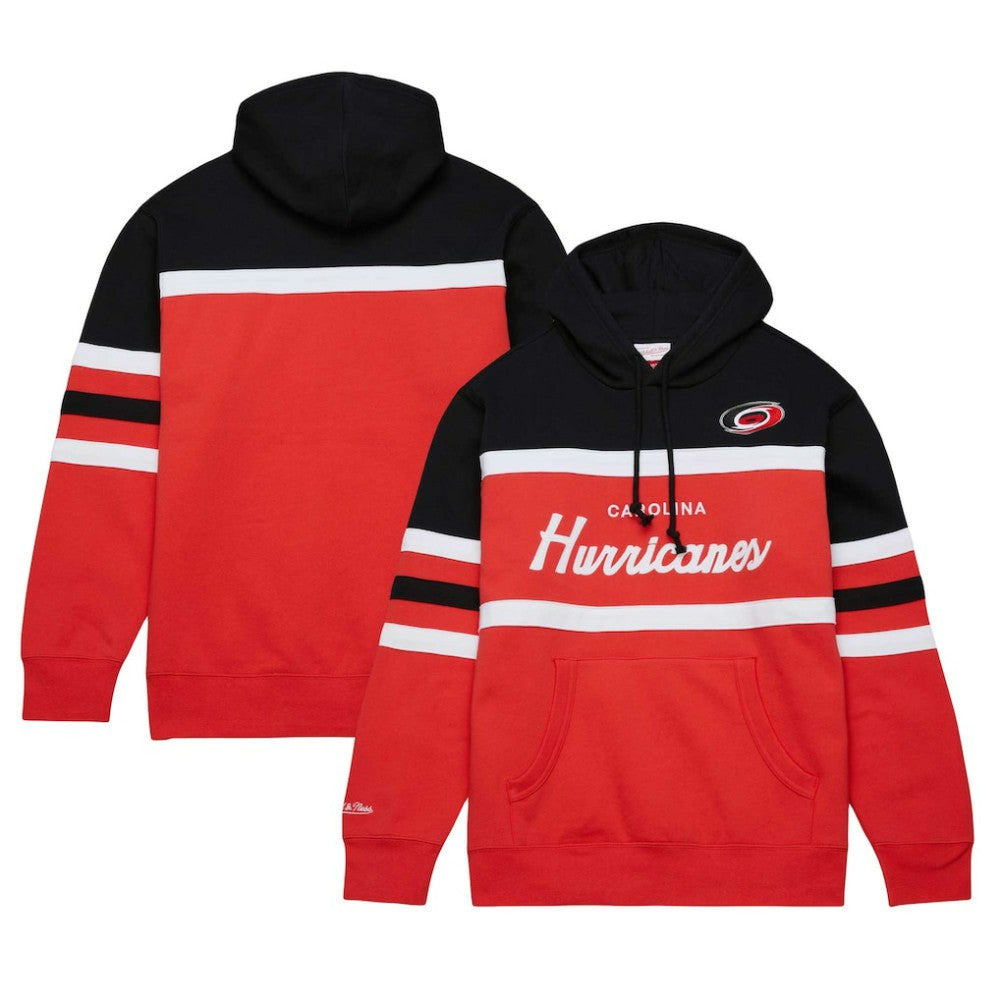 Carolina Hurricanes Mitchell & Ness Head Coach Pullover Hoodie - Red/Black | US 201112906
