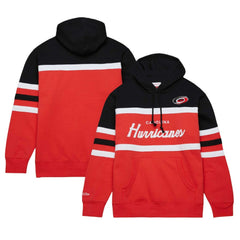Carolina Hurricanes Mitchell & Ness Head Coach Pullover Hoodie - Red/Black | US 201112906