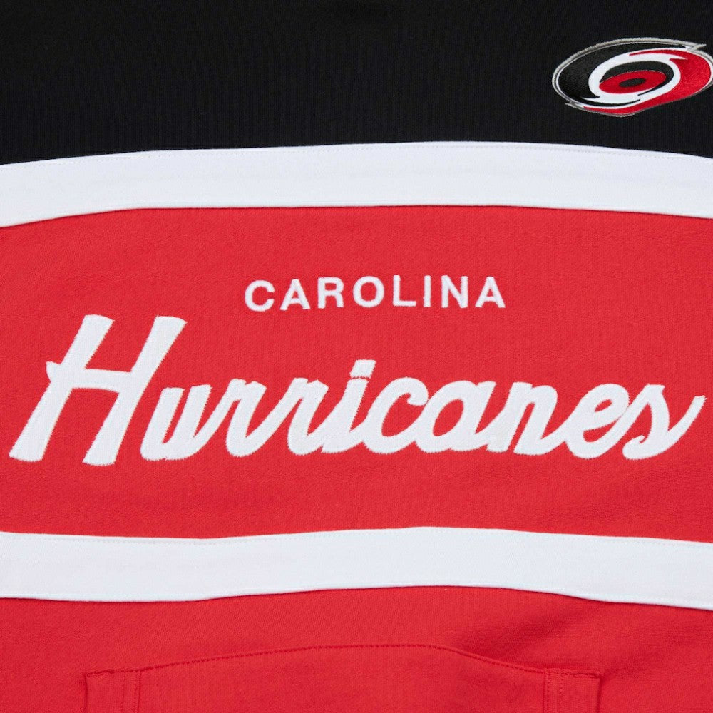 Carolina Hurricanes Mitchell & Ness Head Coach Pullover Hoodie - Red/Black | US 201112906