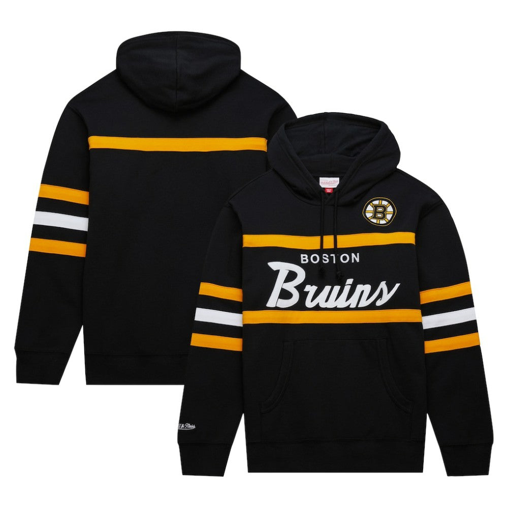 Boston Bruins Mitchell & Ness Head Coach Pullover Hoodie - Black | US 201112908