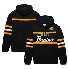 Boston Bruins Mitchell & Ness Head Coach Pullover Hoodie - Black | US 201112908