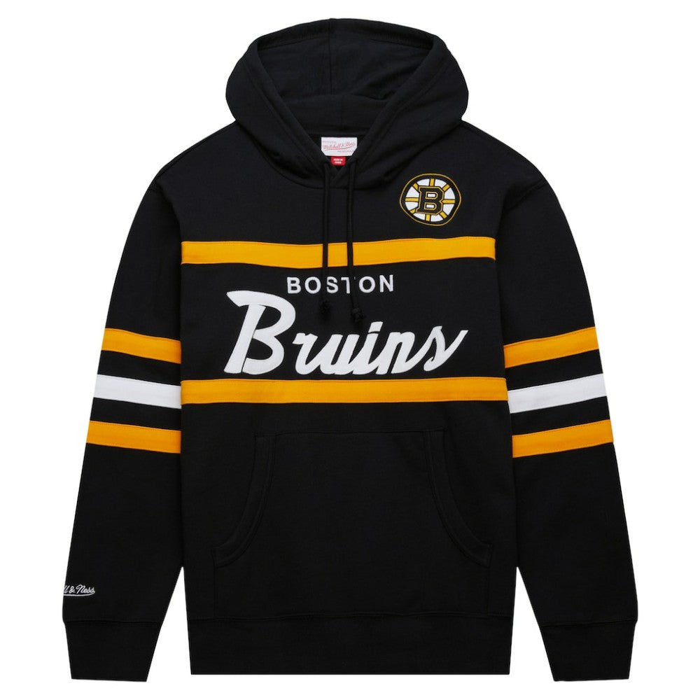 Boston Bruins Mitchell & Ness Head Coach Pullover Hoodie - Black | US 201112908