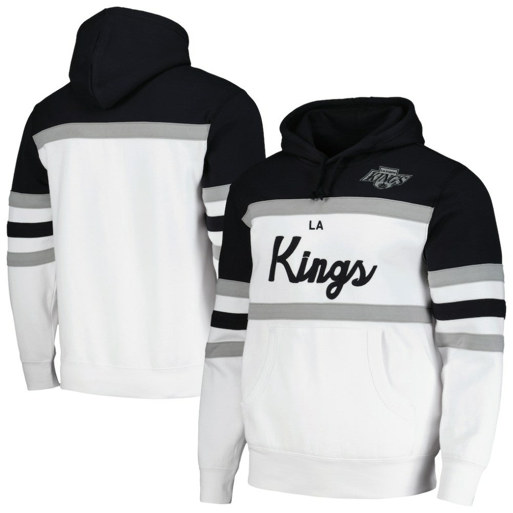 Los Angeles Kings Mitchell & Ness Head Coach Pullover Hoodie - White/Black | US 201112915