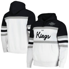 Los Angeles Kings Mitchell & Ness Head Coach Pullover Hoodie - White/Black | US 201112915