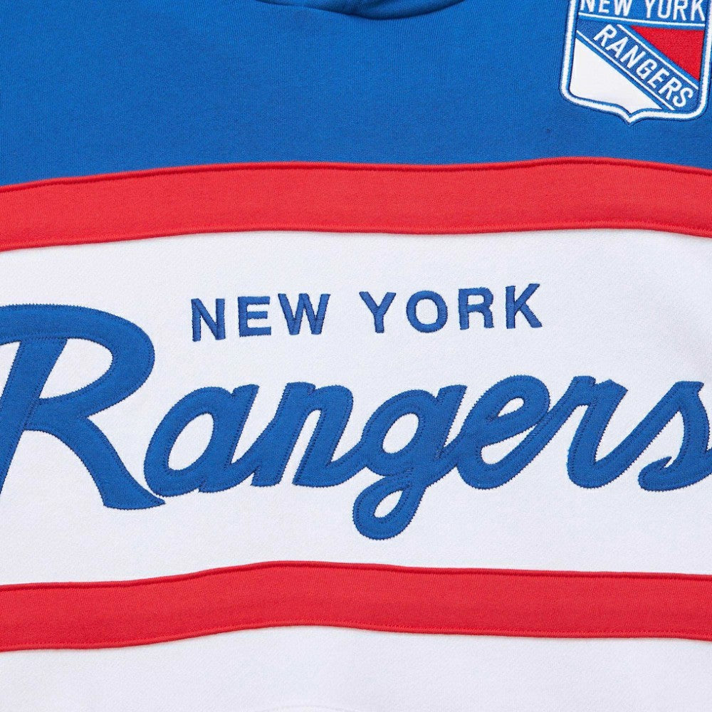 New York Rangers Mitchell & Ness Head Coach Pullover Hoodie - White/Blue | US 201112918