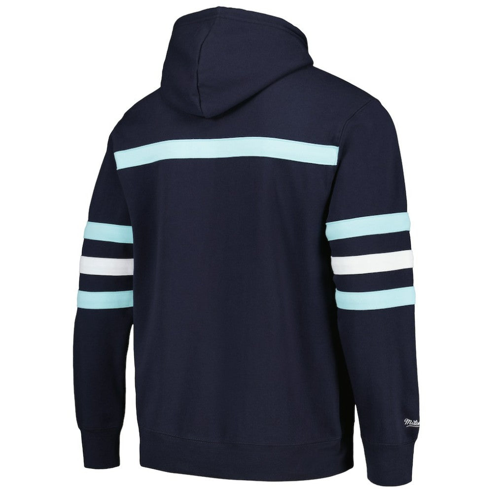 Seattle Kraken Mitchell & Ness Head Coach Pullover Hoodie - Deep Sea Blue | US 201112920