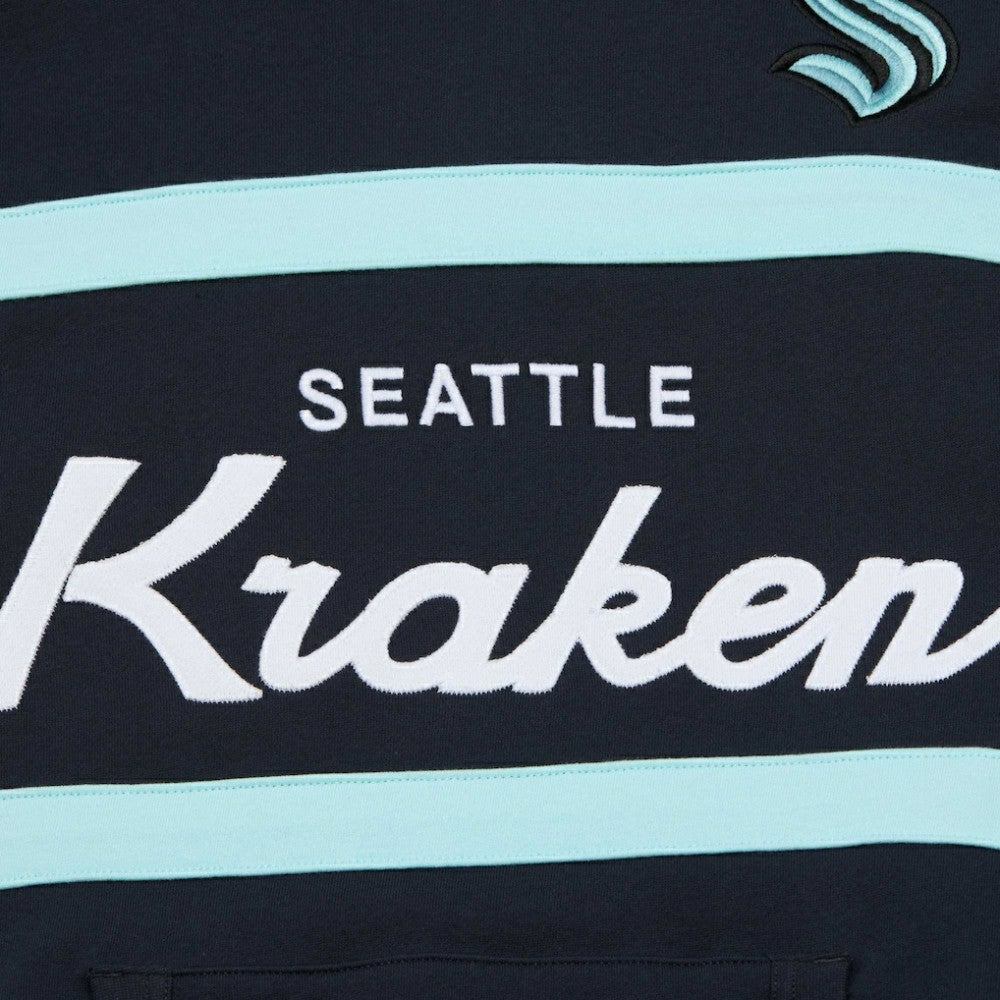 Seattle Kraken Mitchell & Ness Head Coach Pullover Hoodie - Deep Sea Blue | US 201112920