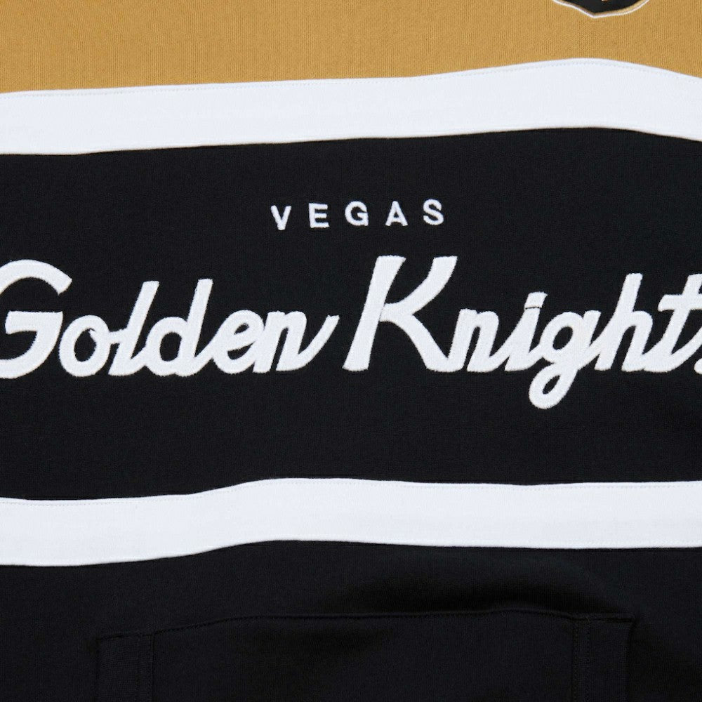 Vegas Golden Knights Mitchell & Ness Head Coach Pullover Hoodie - Black/Gold | US 201112924