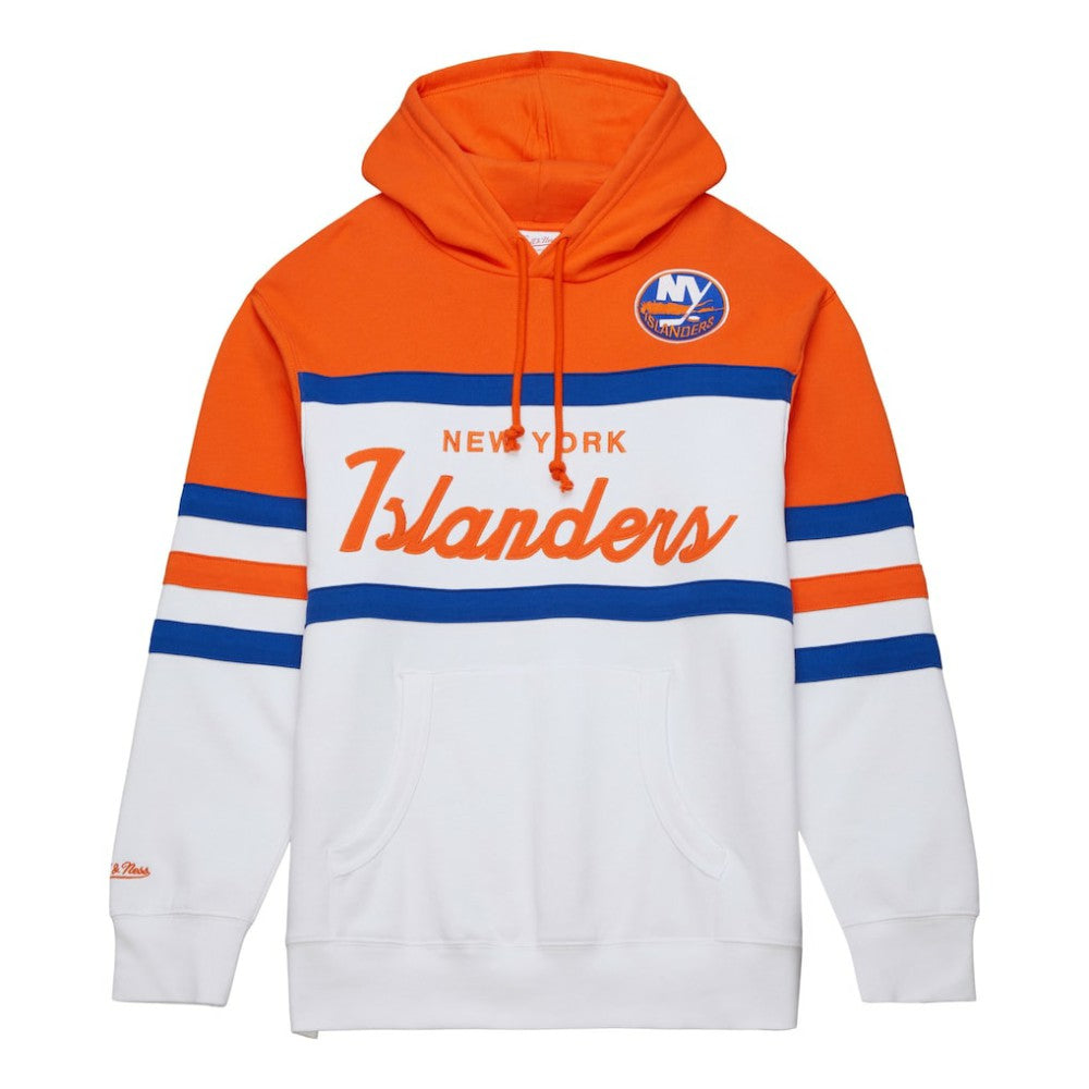New York Islanders Mitchell & Ness Head Coach Pullover Hoodie - White/Orange | US 201112925
