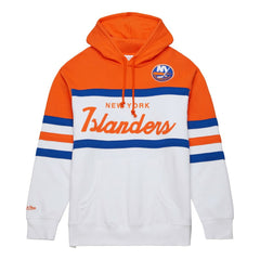 New York Islanders Mitchell & Ness Head Coach Pullover Hoodie - White/Orange | US 201112925