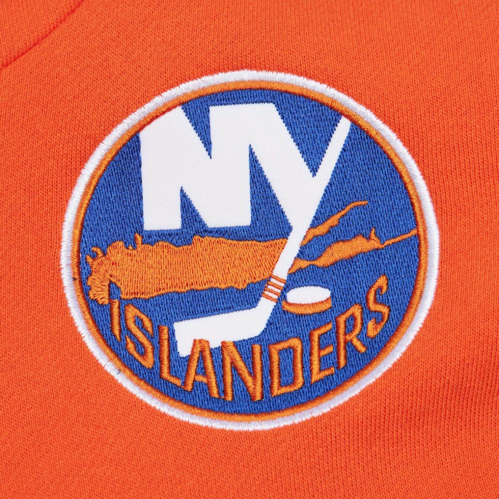 New York Islanders Mitchell & Ness Head Coach Pullover Hoodie - White/Orange | US 201112925