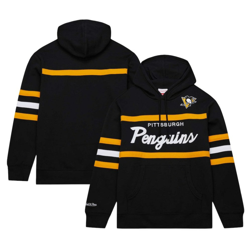 Pittsburgh Penguins Mitchell & Ness Head Coach Pullover Hoodie - Black | US 201112926