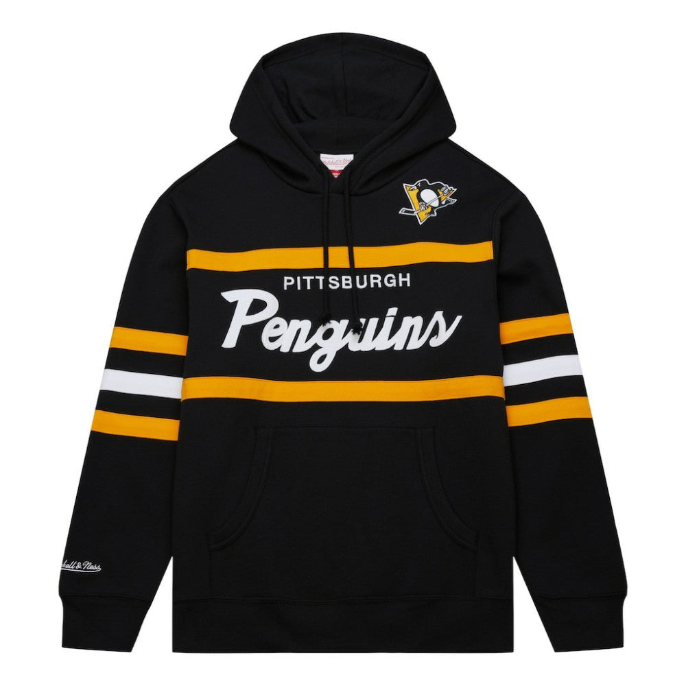 Pittsburgh Penguins Mitchell & Ness Head Coach Pullover Hoodie - Black | US 201112926