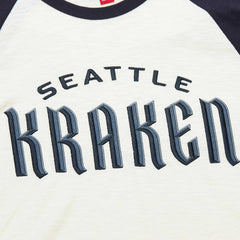 Seattle Kraken Mitchell & Ness Legendary Slub Vintage Raglan Long Sleeve T-Shirt - Cream | US 201112934
