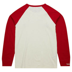 Chicago Blackhawks Mitchell & Ness Legendary Slub Vintage Raglan Long Sleeve T-Shirt - Cream | US 201112939