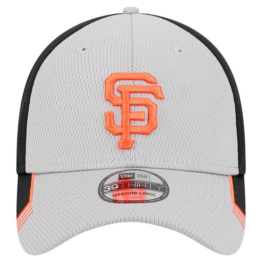 San Francisco Giants New Era Visor Trim 39THIRTY Flex Hat - Gray/Black Hats