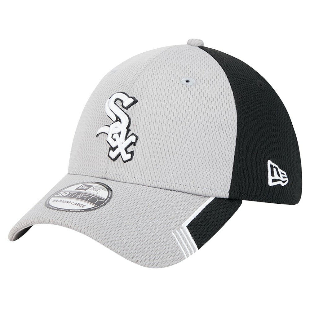 Chicago White Sox New Era Visor Trim 39THIRTY Flex Hat - Gray/Black Hats
