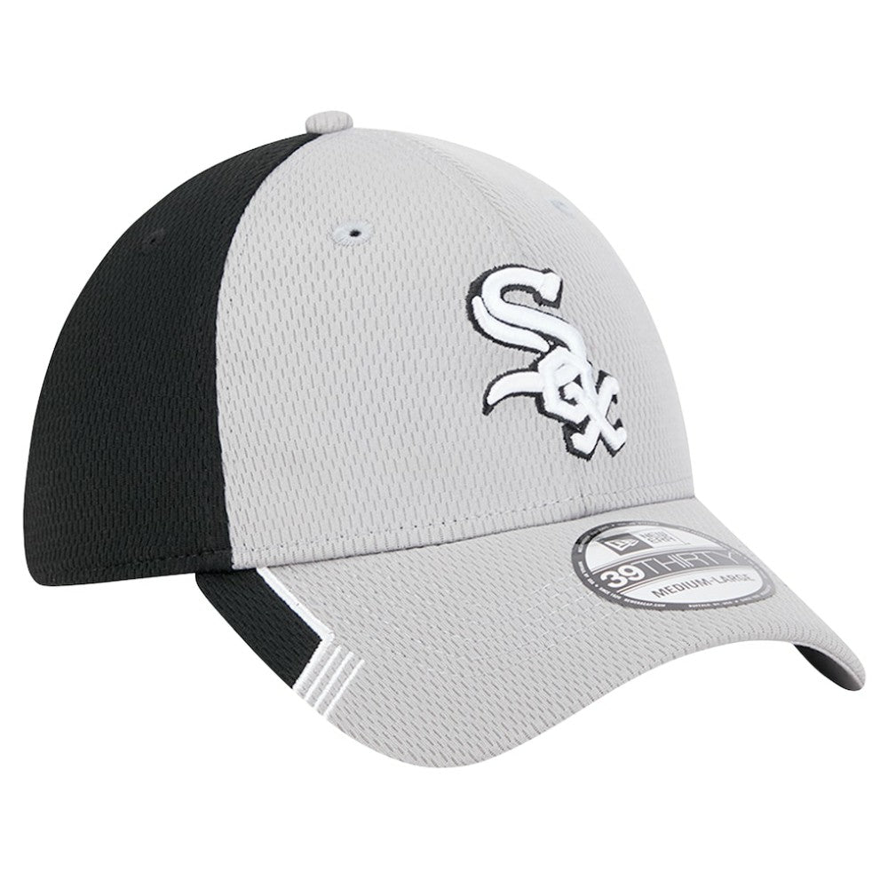 Chicago White Sox New Era Visor Trim 39THIRTY Flex Hat - Gray/Black Hats