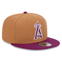 Los Angeles Angels New Era Color Pack Two-Tone 9FIFTY Snapback Hat - Brown/Purple Hats