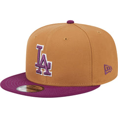 Los Angeles Dodgers New Era Color Pack Two-Tone 9FIFTY Snapback Hat - Brown/Purple Hats