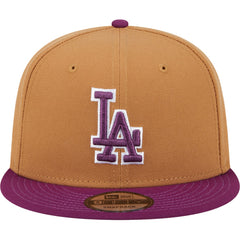 Los Angeles Dodgers New Era Color Pack Two-Tone 9FIFTY Snapback Hat - Brown/Purple Hats