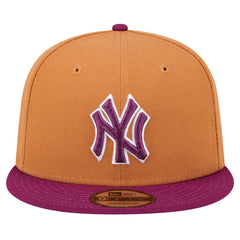 New York Yankees New Era Color Pack Two-Tone 9FIFTY Snapback Hat - Brown/Purple Hats
