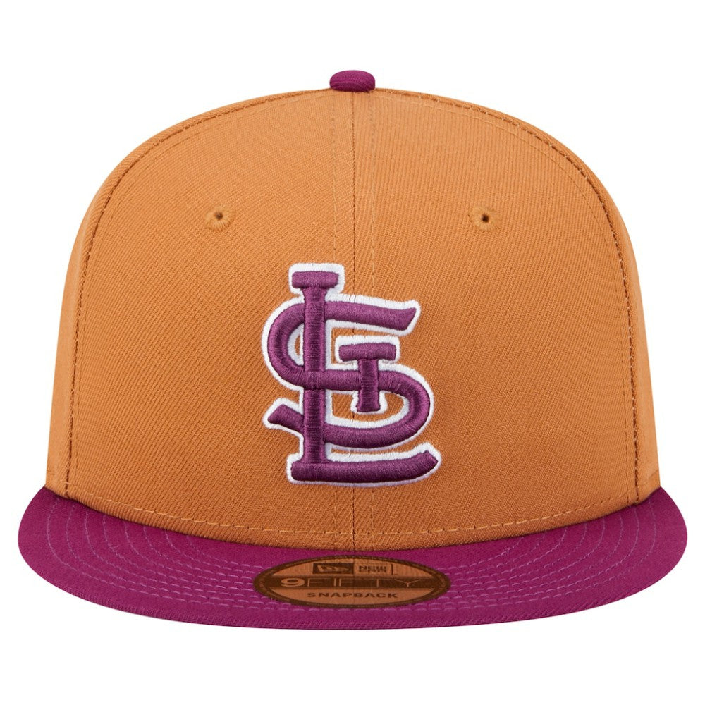St. Louis Cardinals New Era Color Pack Two-Tone 9FIFTY Snapback Hat - Brown/Purple Hats