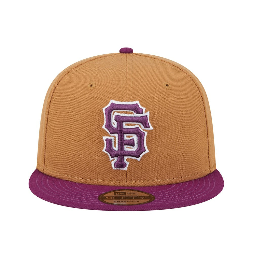 San Francisco Giants New Era Color Pack Two-Tone 9FIFTY Snapback Hat - Brown/Purple Hats